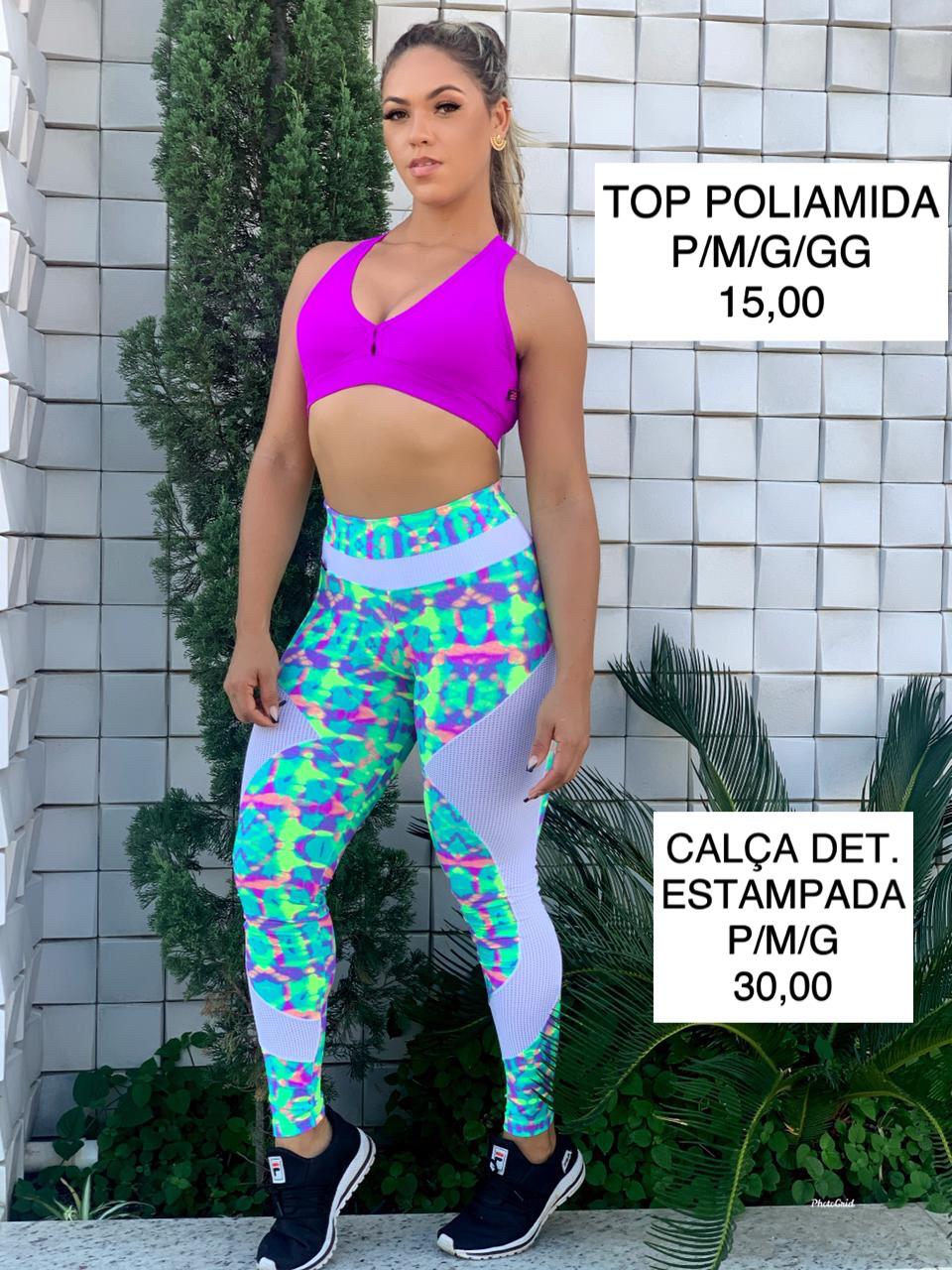 Conjunto Legging Poliamida Bella Moda Fitness Macapá