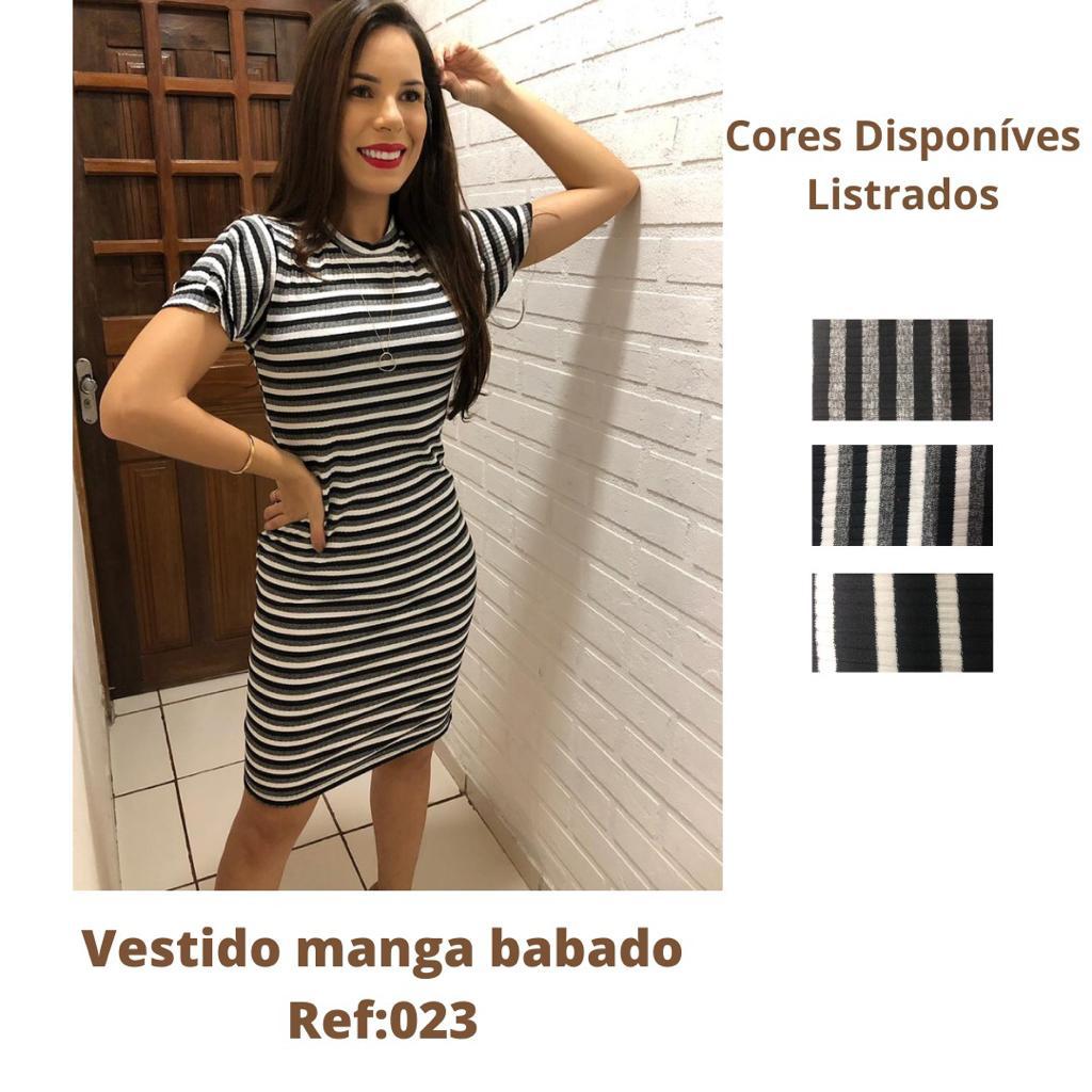 Vestidos Malha Canelada