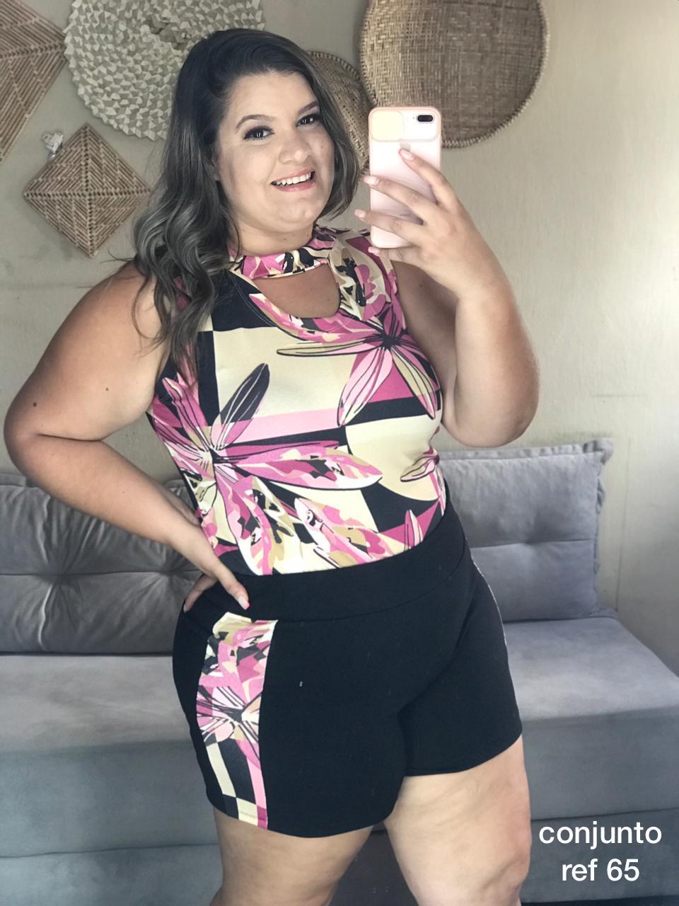 Conjunto de calça plus size