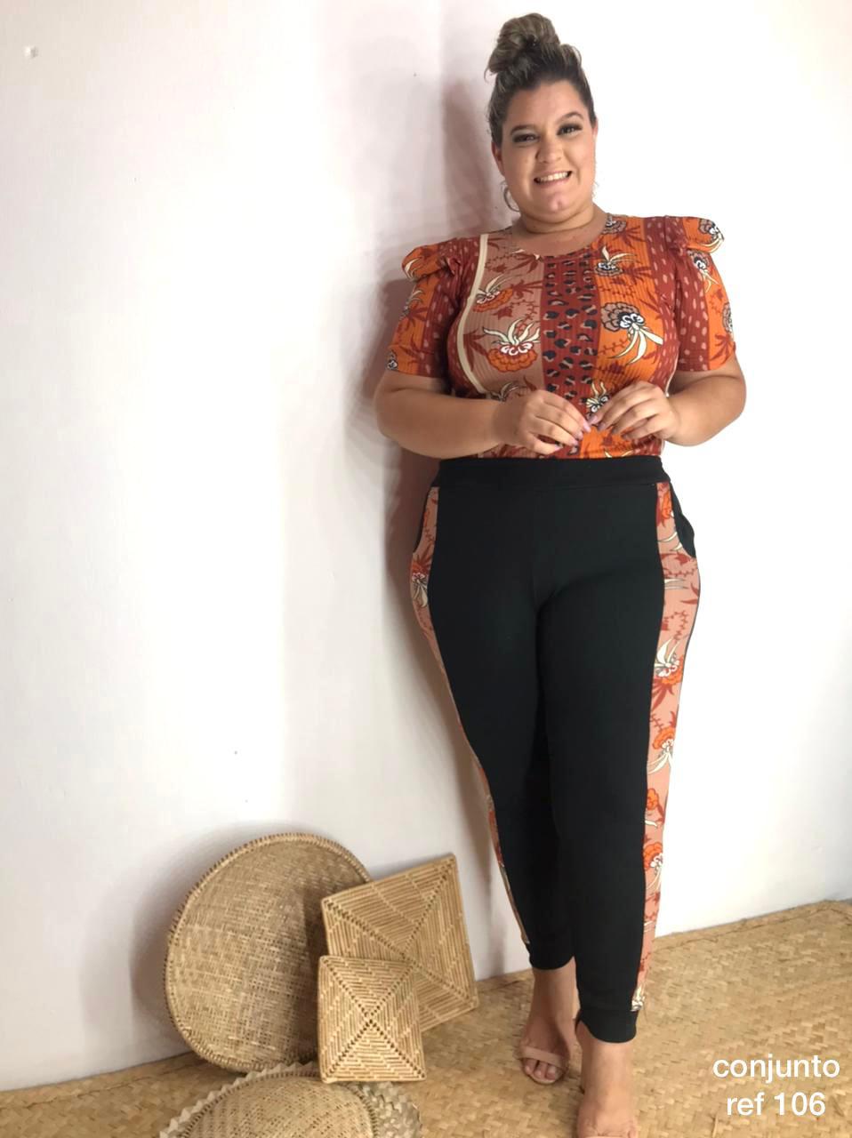 Conjunto de calça plus size