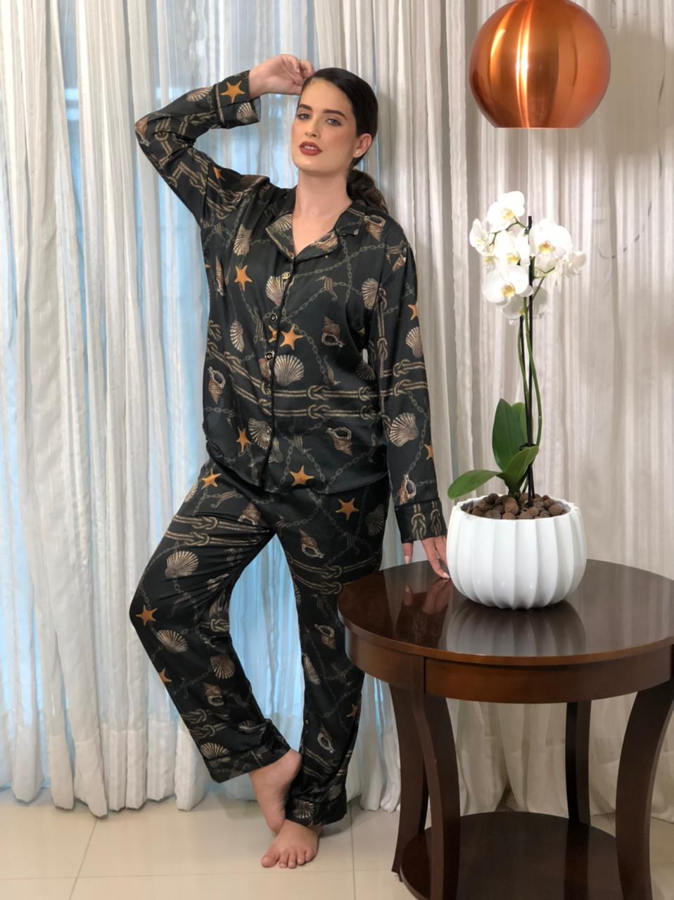 Pijamas 100% Algodão / seda