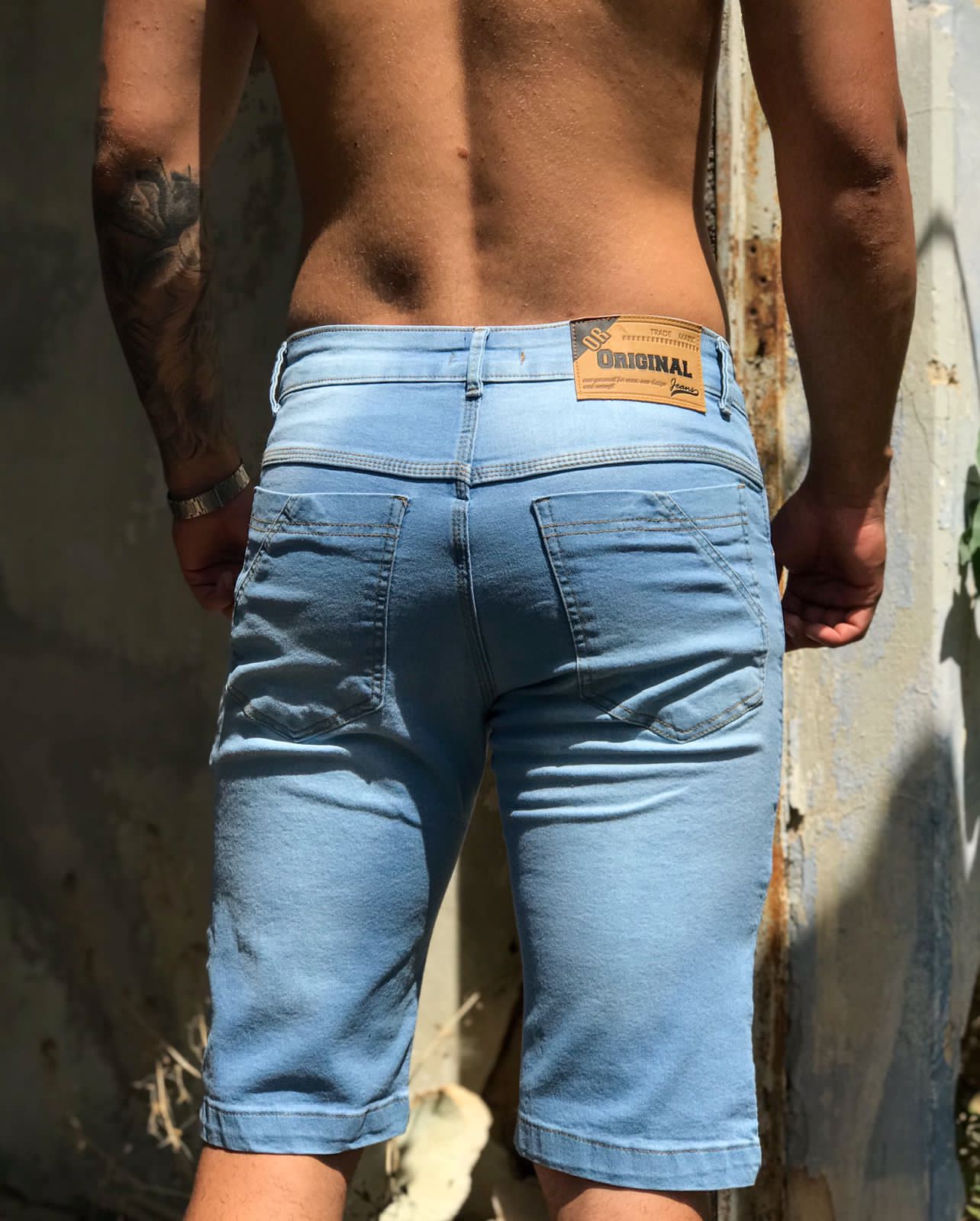 Bermuda jeans primeira linha