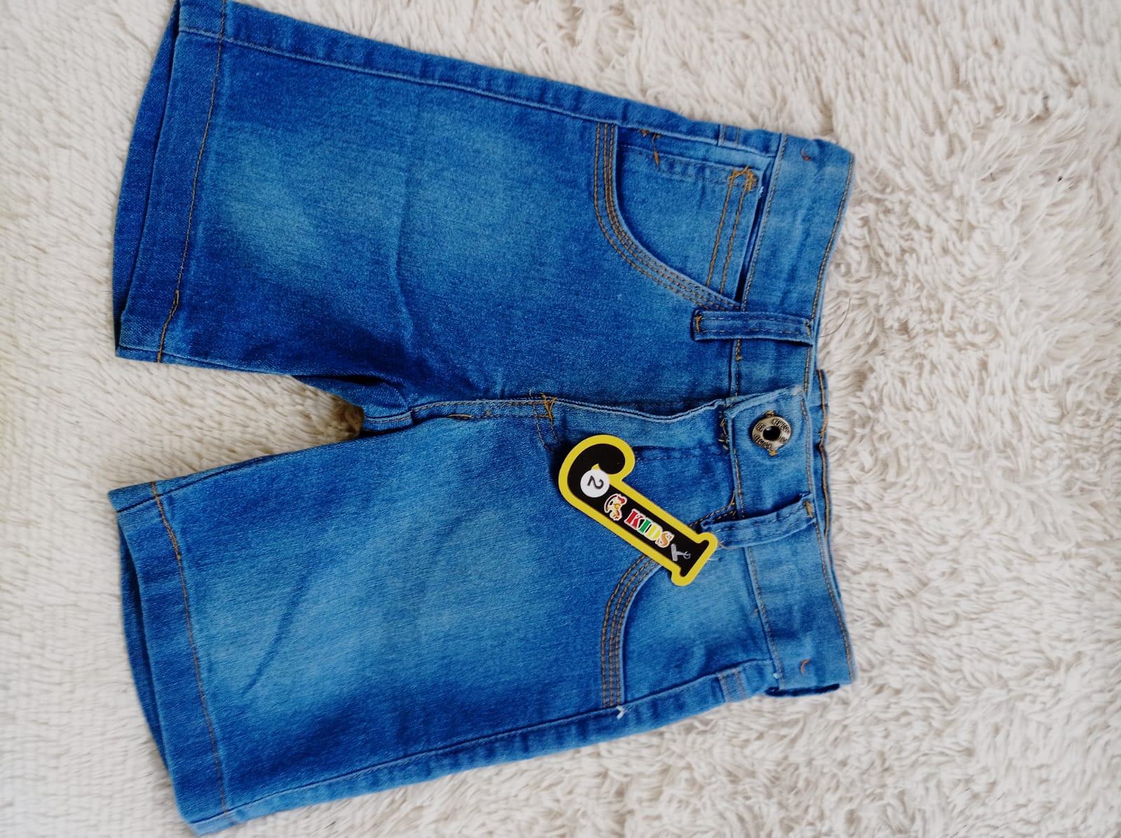 Bermuda jeans infantil