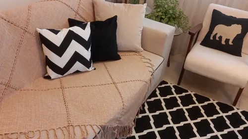 Lenço de rede , manta para sofá