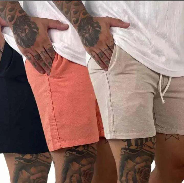 Shorts linho misto
